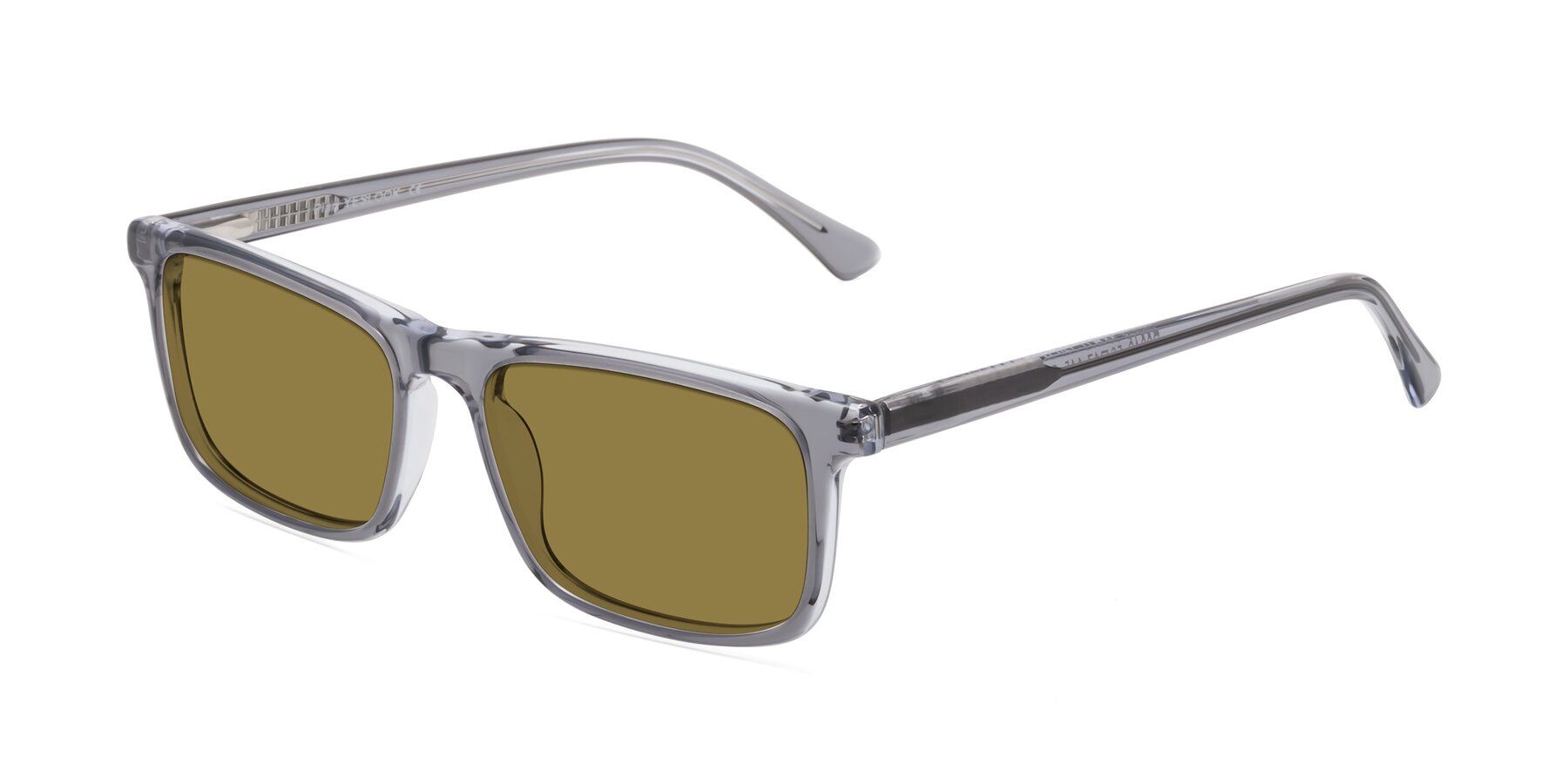 Angle of Plan in Gray with Brown Polarized Lenses