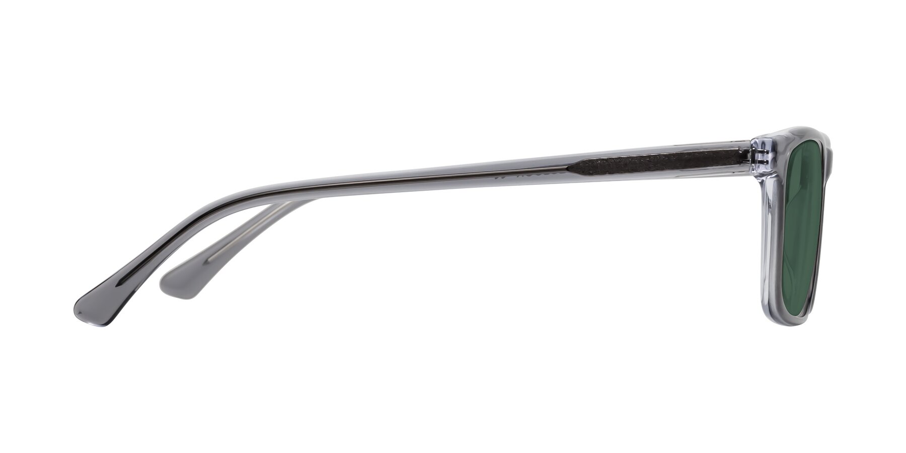 Side of Plan in Gray with Green Polarized Lenses