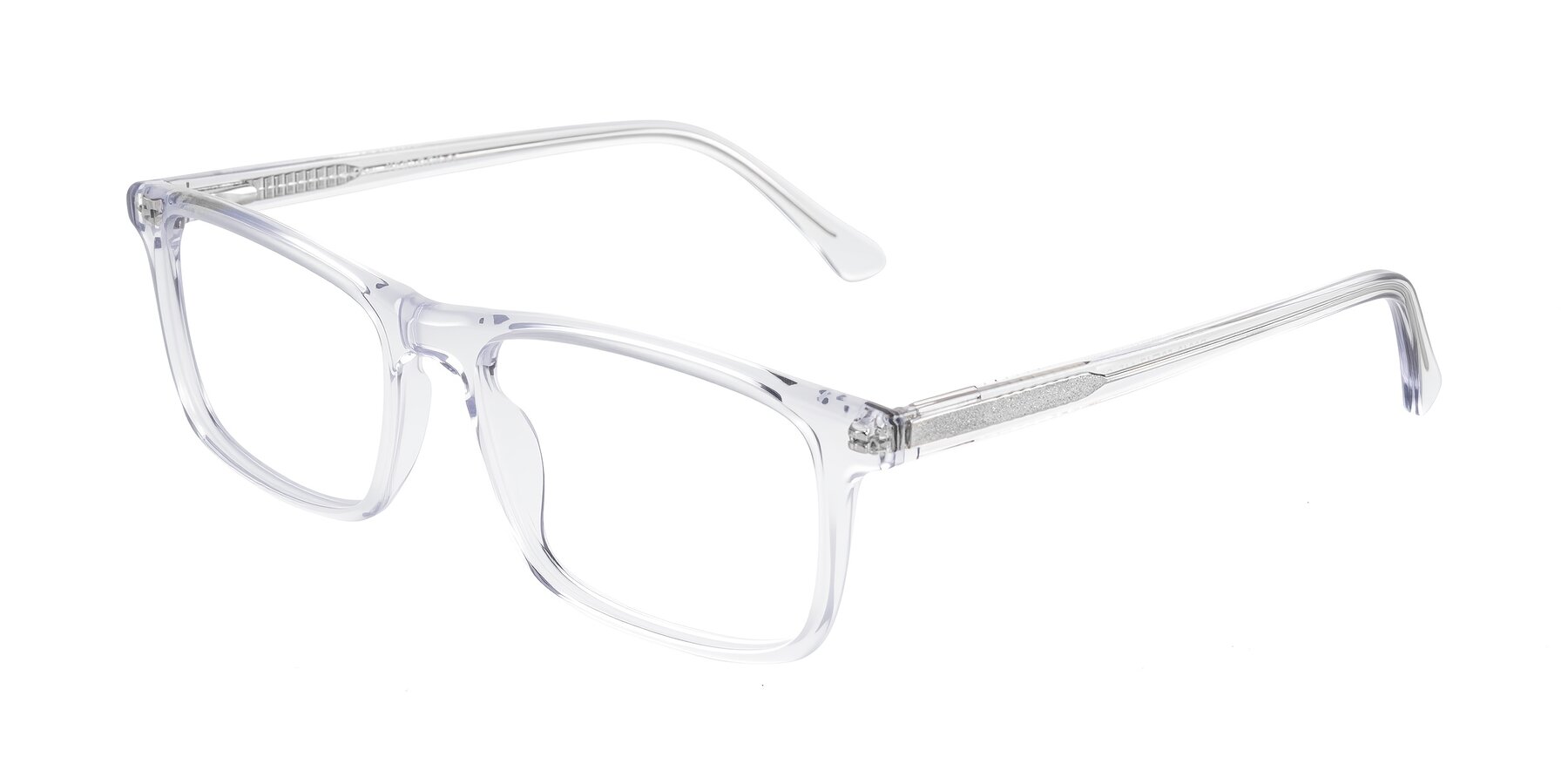 Angle of Plan in Clear with Clear Eyeglass Lenses