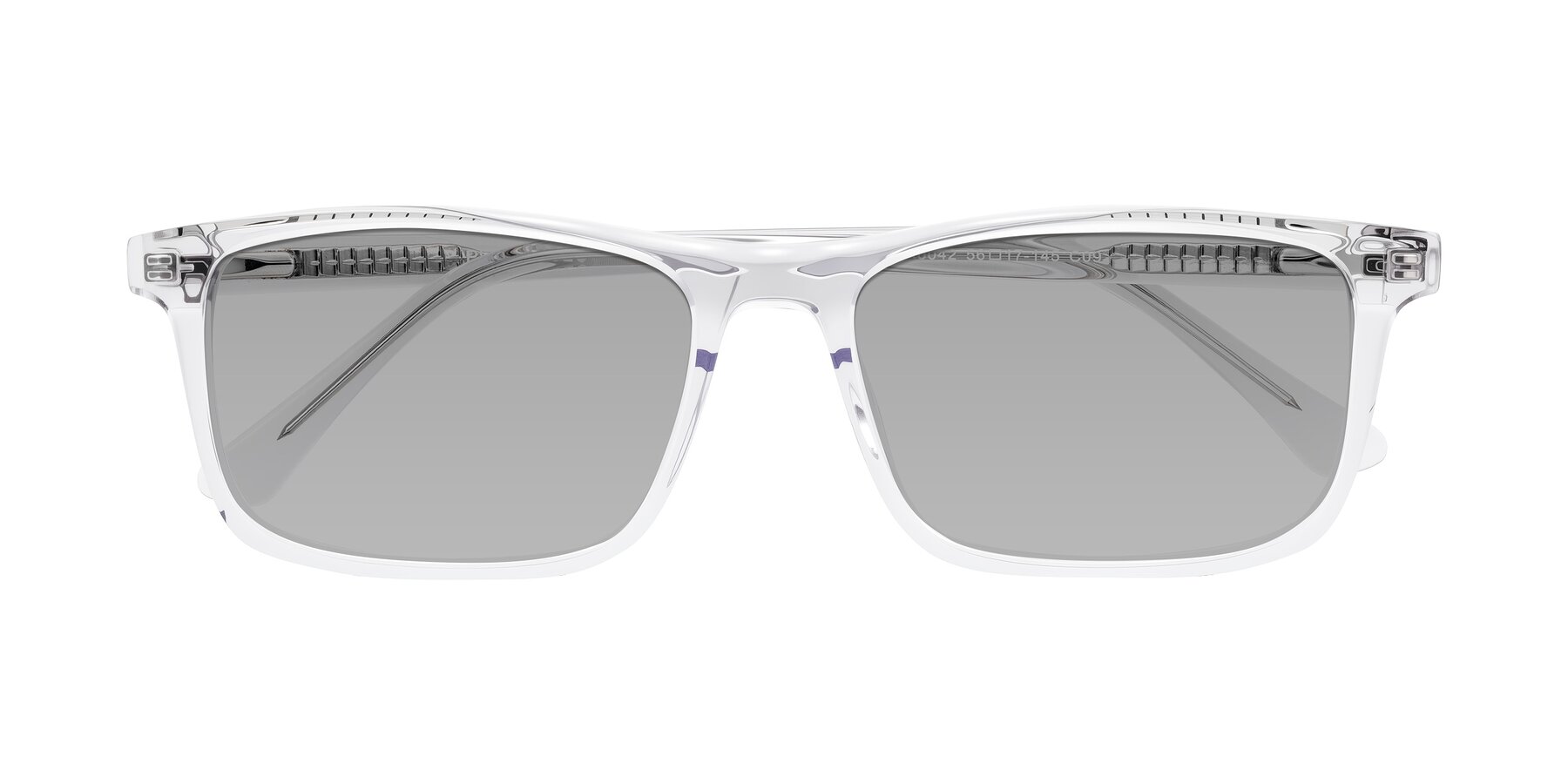 Folded Front of Plan in Clear with Light Gray Tinted Lenses