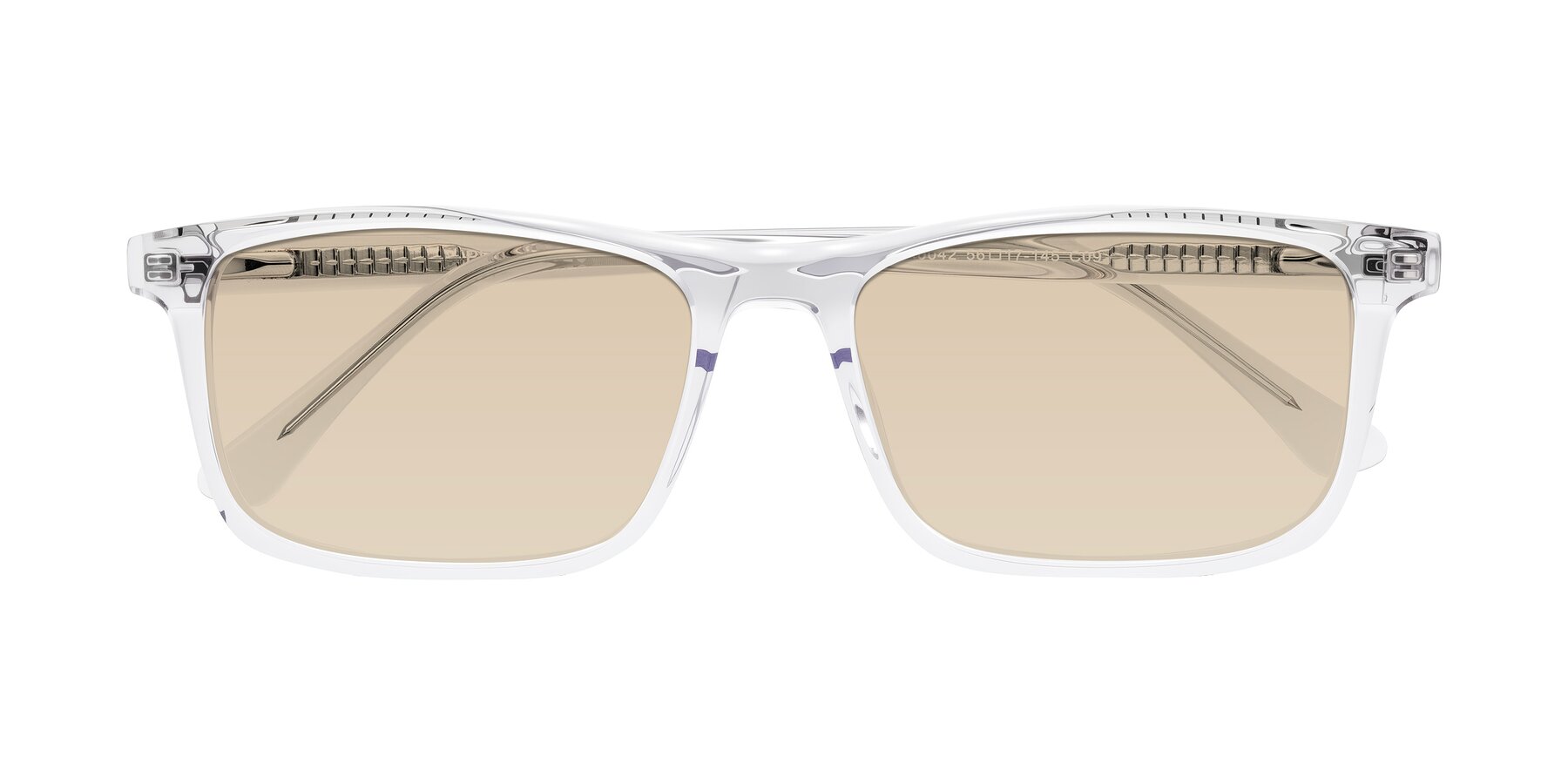 Folded Front of Plan in Clear with Light Brown Tinted Lenses