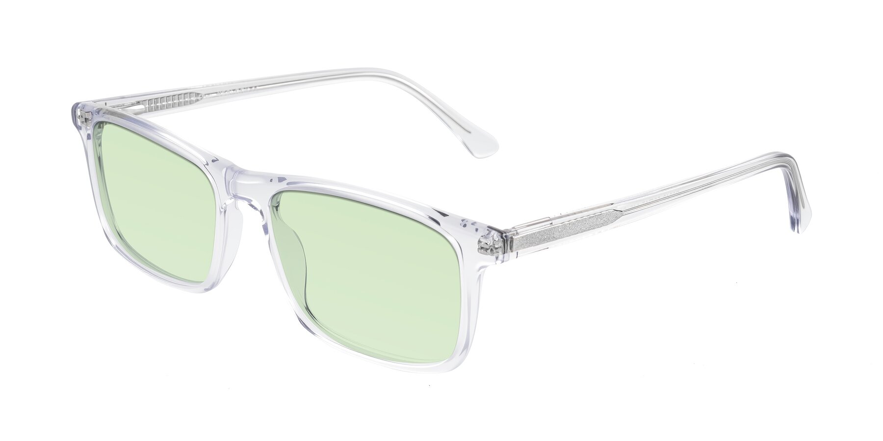 Angle of Plan in Clear with Light Green Tinted Lenses