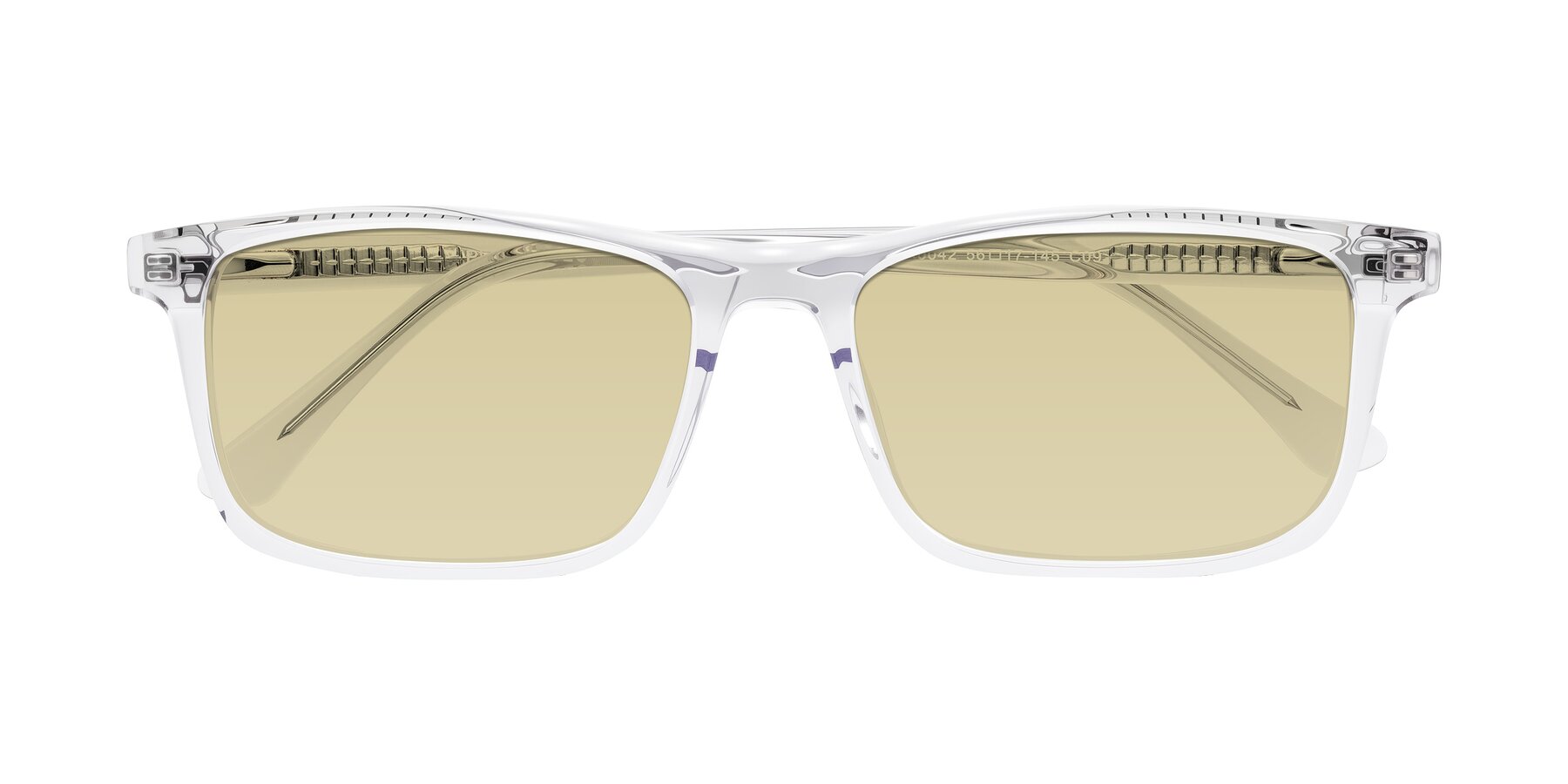 Folded Front of Plan in Clear with Light Champagne Tinted Lenses