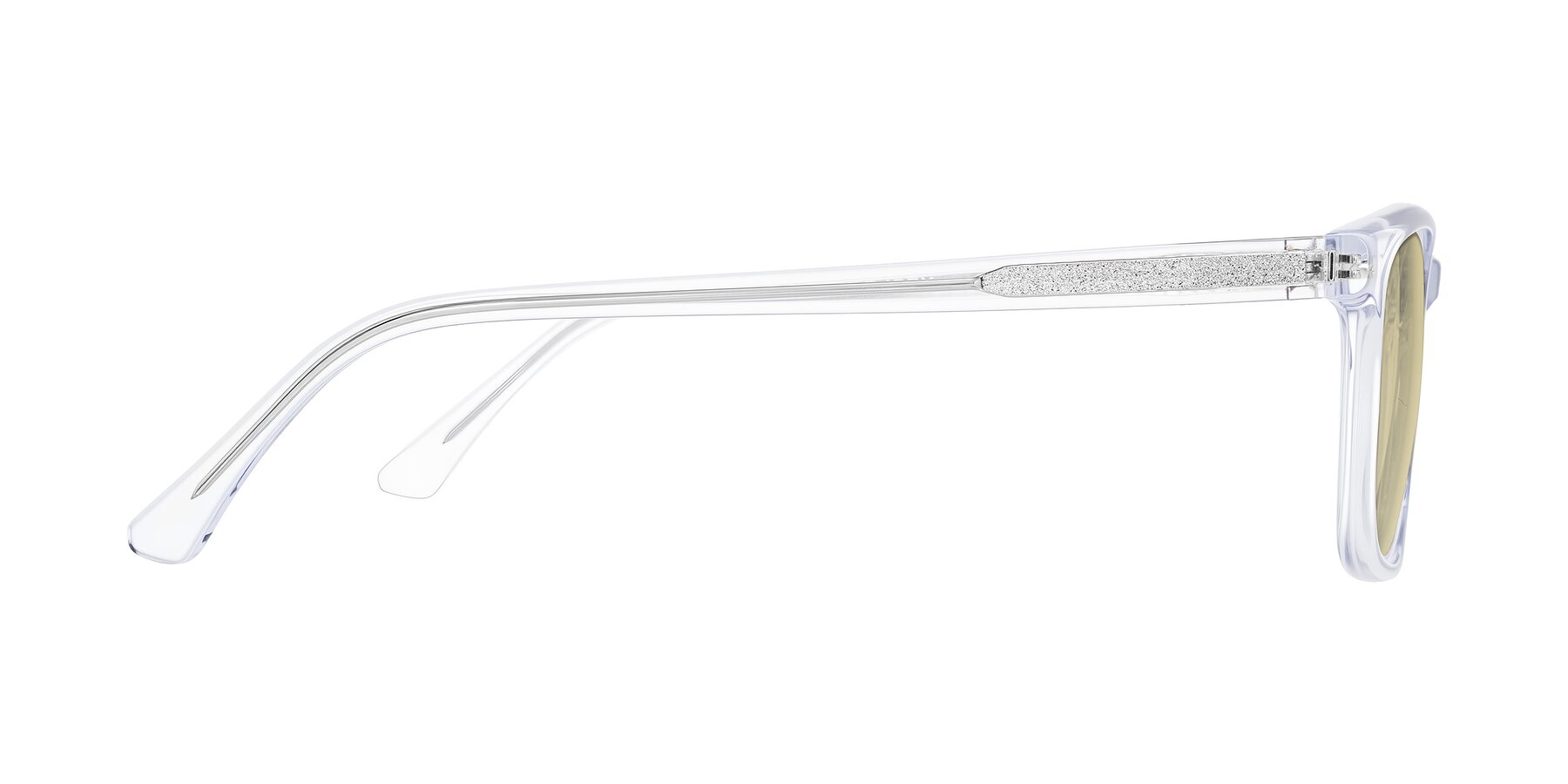 Side of Plan in Clear with Light Champagne Tinted Lenses