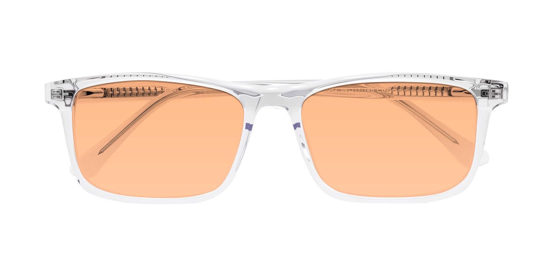 Folded Front of Plan in Clear with Light Orange Tinted Lenses