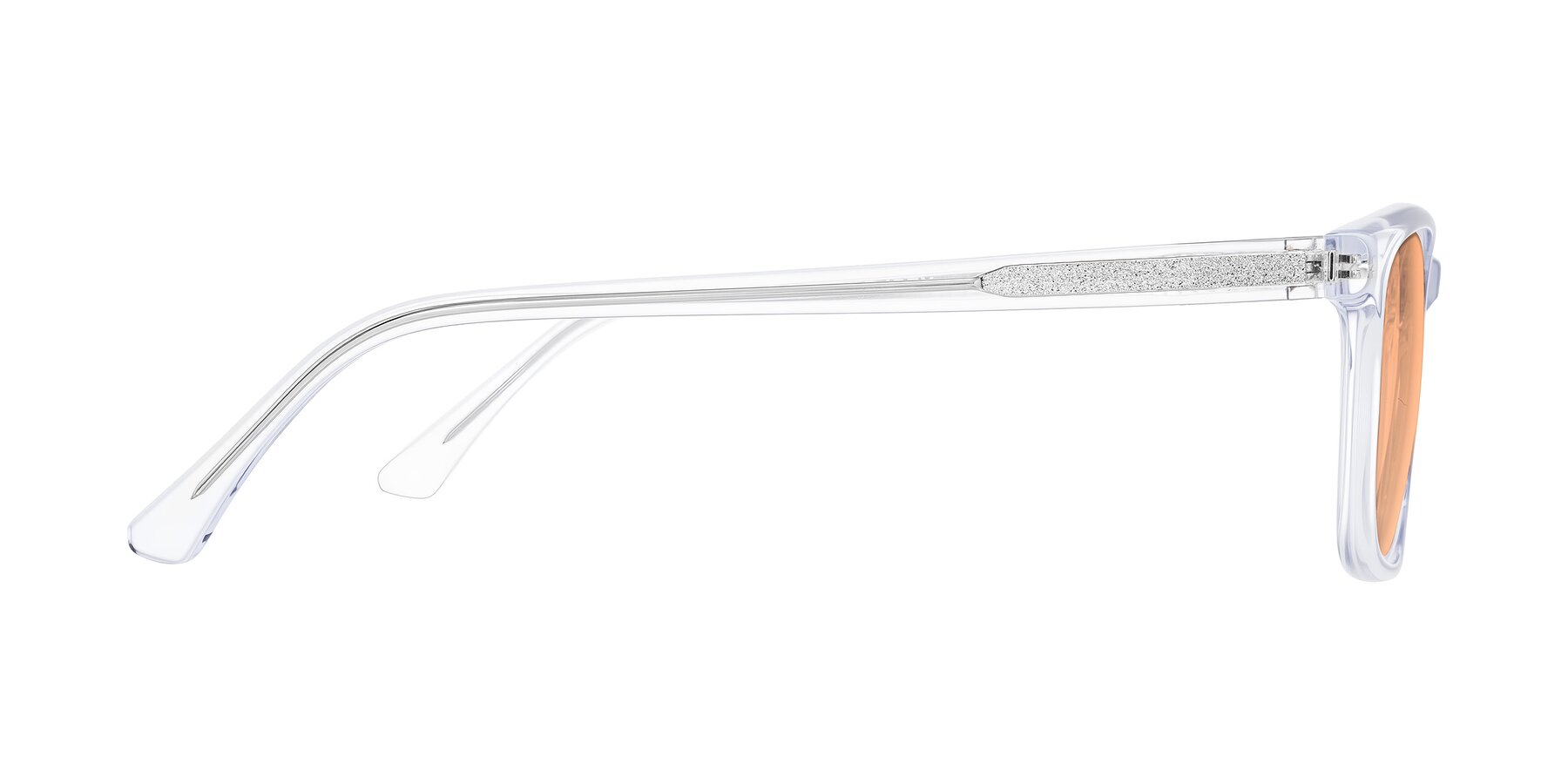 Side of Plan in Clear with Light Orange Tinted Lenses