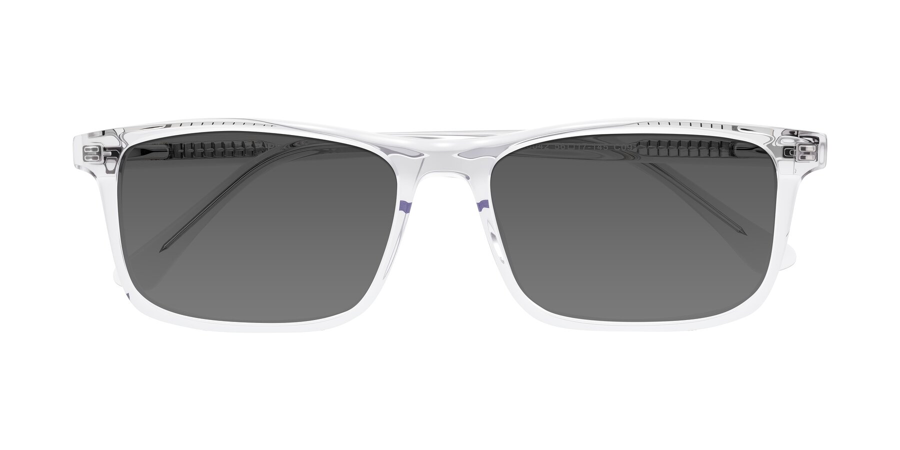 Folded Front of Plan in Clear with Medium Gray Tinted Lenses