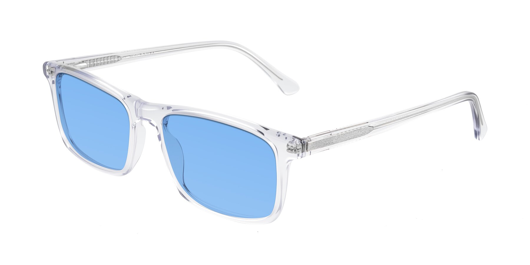 Angle of Plan in Clear with Medium Blue Tinted Lenses