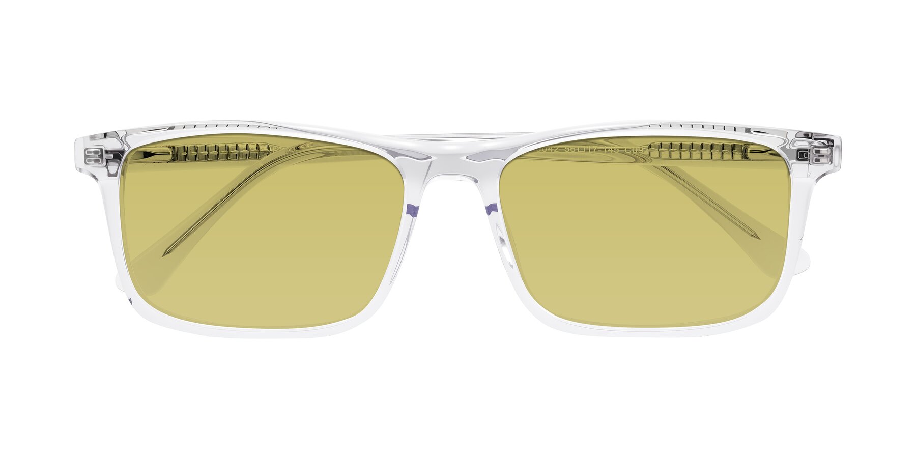 Folded Front of Plan in Clear with Medium Champagne Tinted Lenses