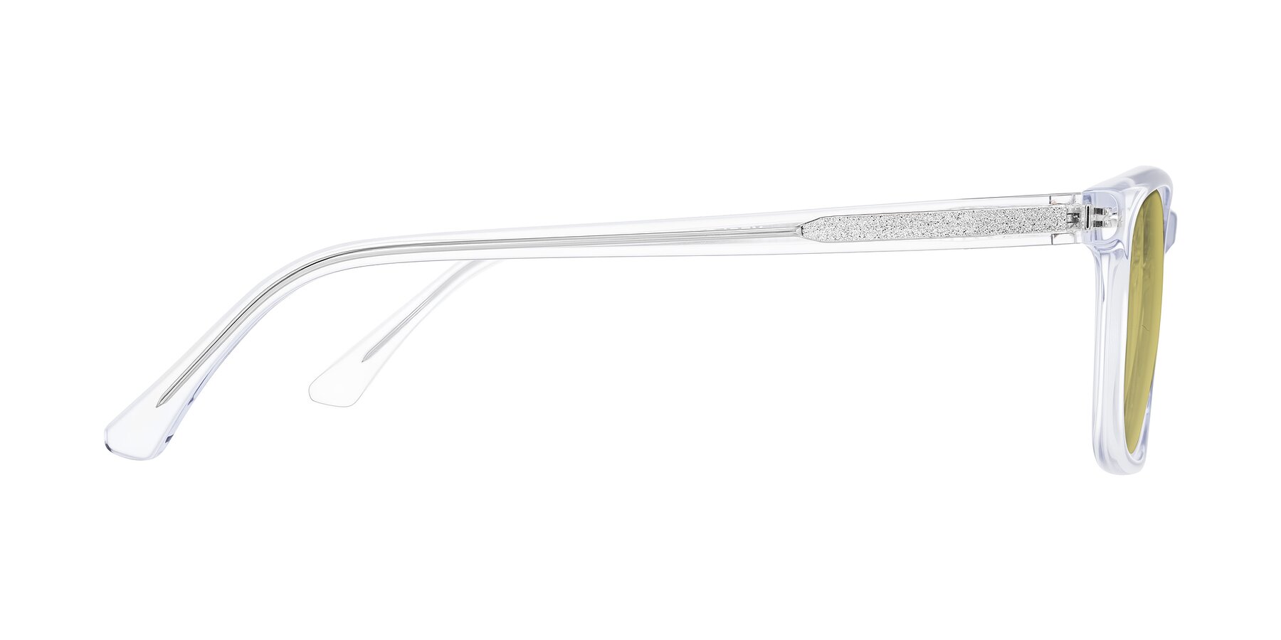 Side of Plan in Clear with Medium Champagne Tinted Lenses