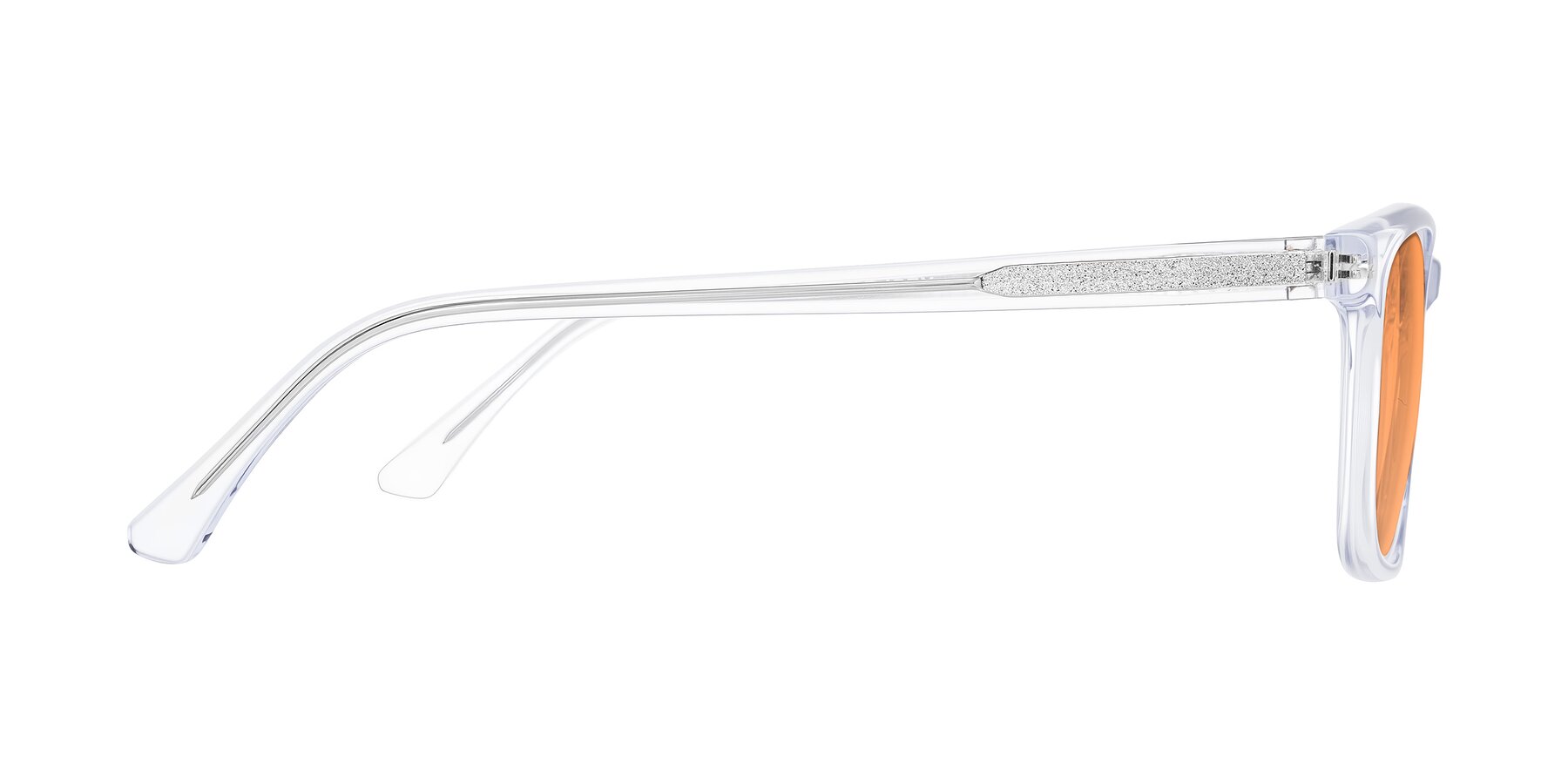 Side of Plan in Clear with Medium Orange Tinted Lenses