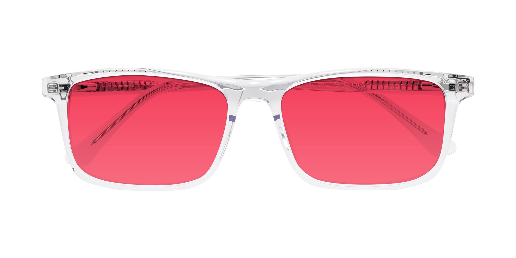 Folded Front of Plan in Clear with Red Tinted Lenses