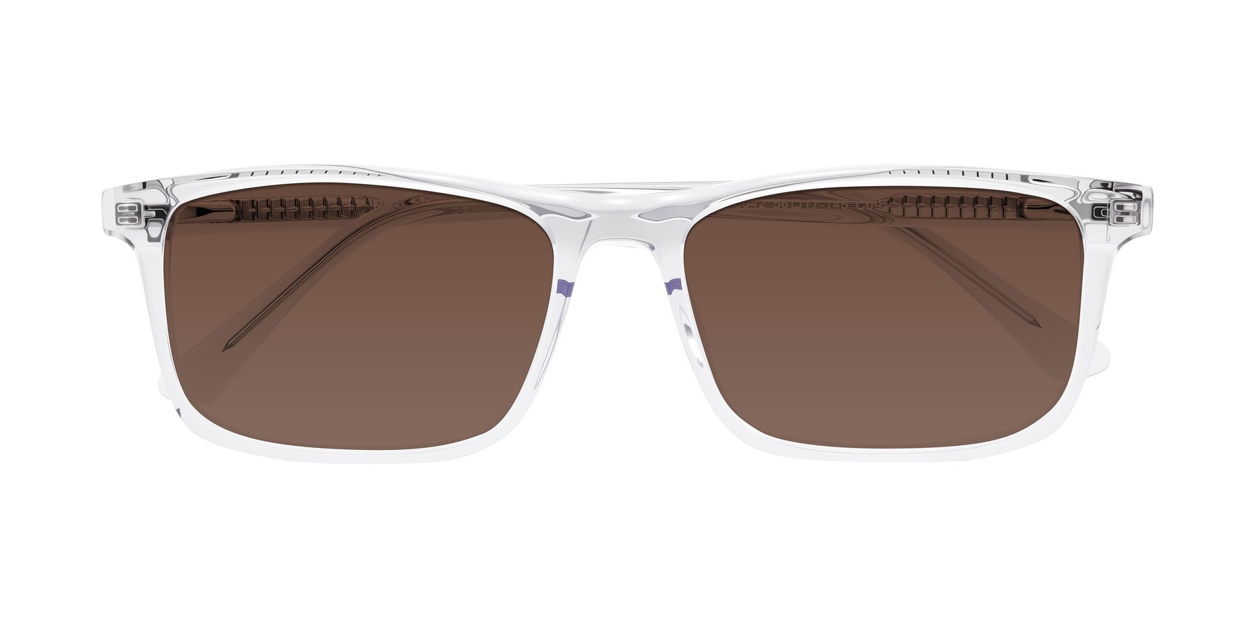 Folded Front of Plan in Clear with Brown Tinted Lenses
