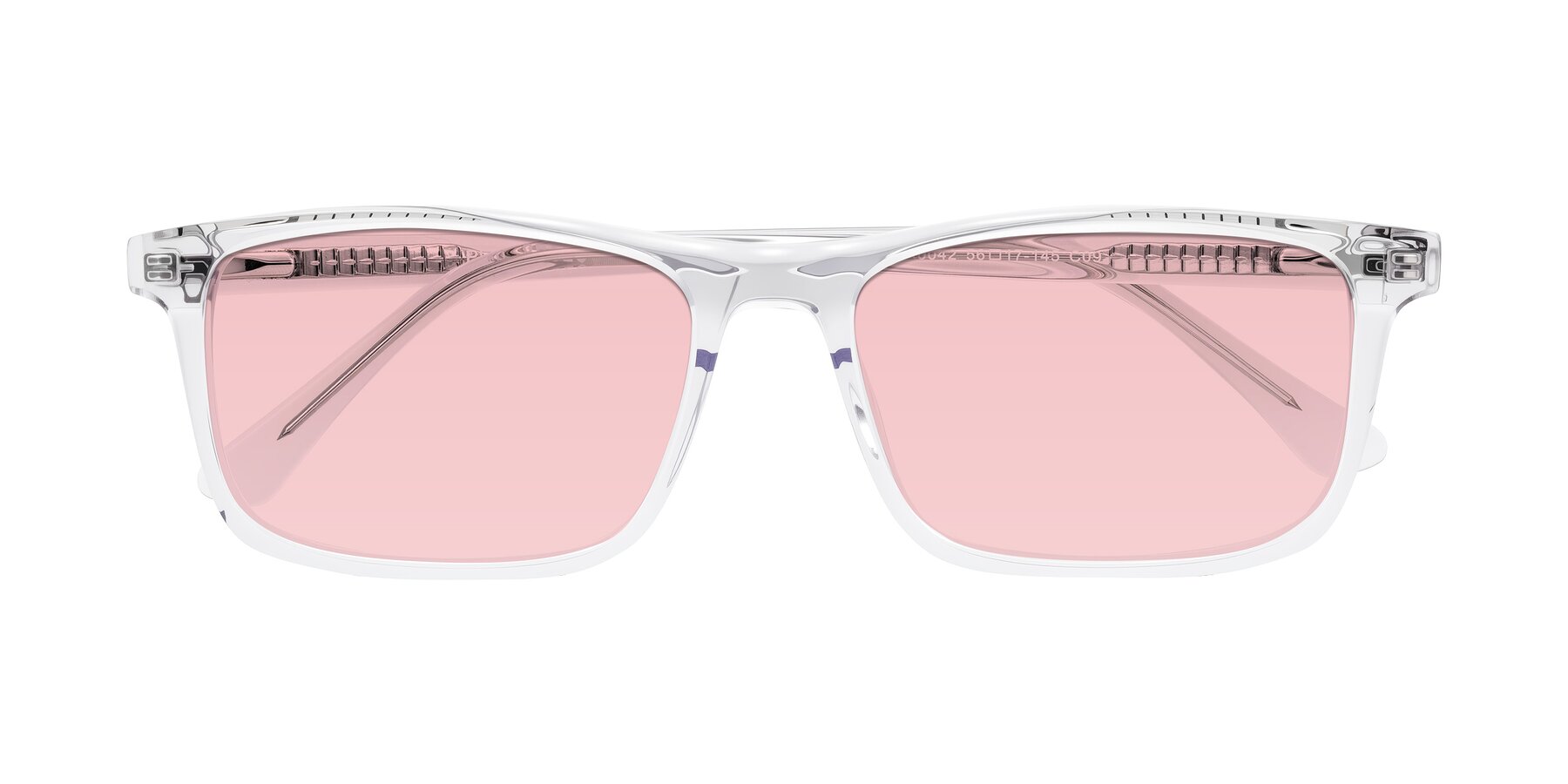 Folded Front of Plan in Clear with Light Garnet Tinted Lenses