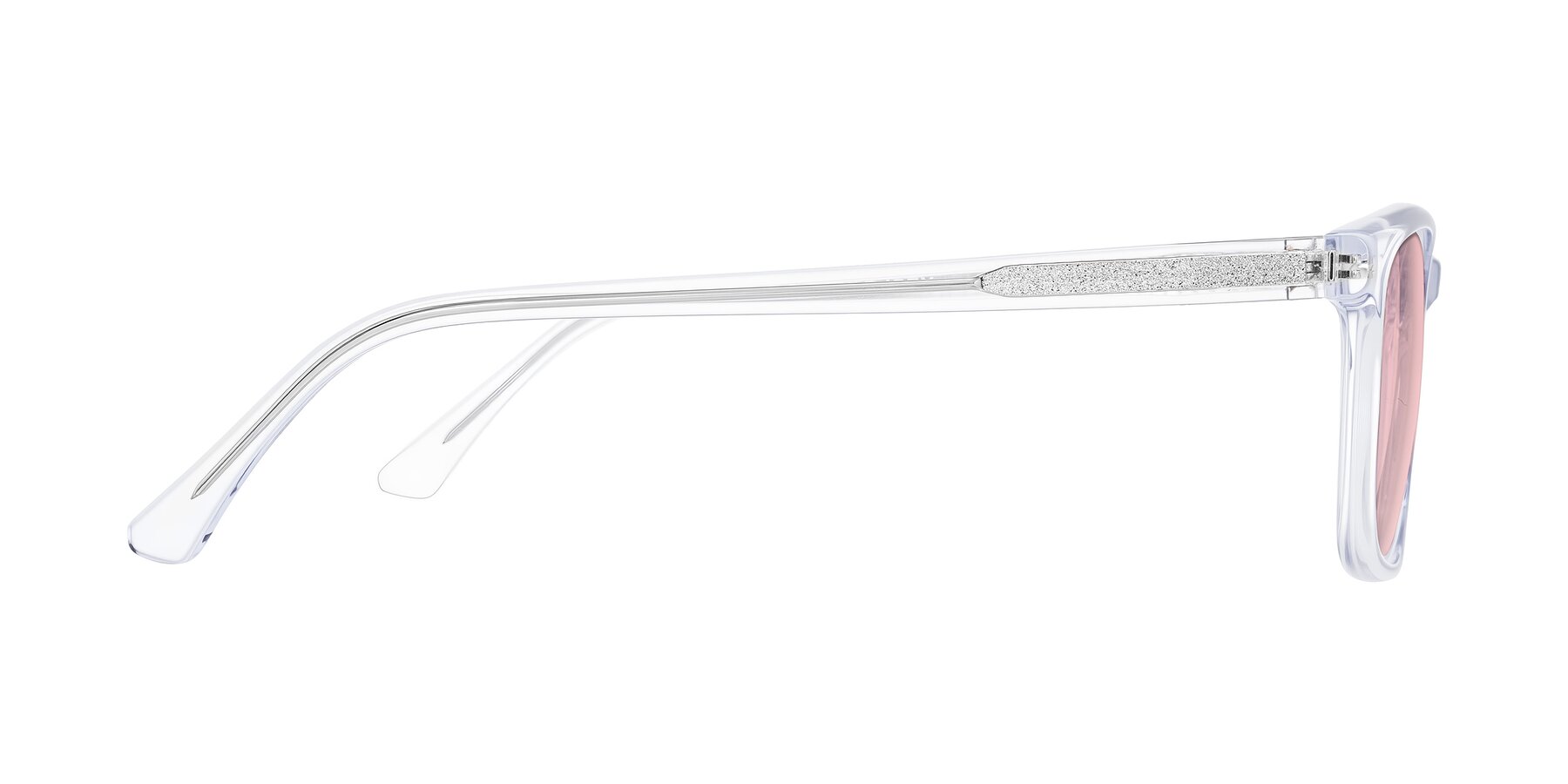 Side of Plan in Clear with Light Garnet Tinted Lenses