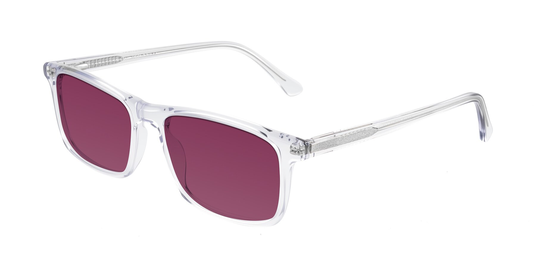 Angle of Plan in Clear with Wine Tinted Lenses