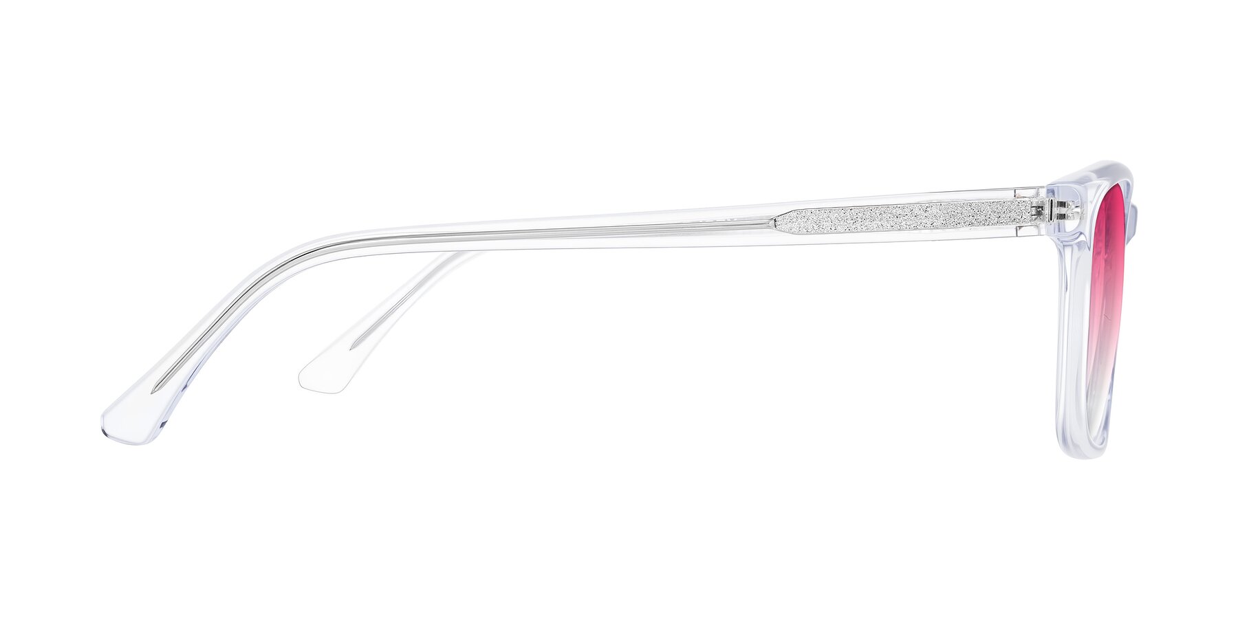 Side of Plan in Clear with Pink Gradient Lenses