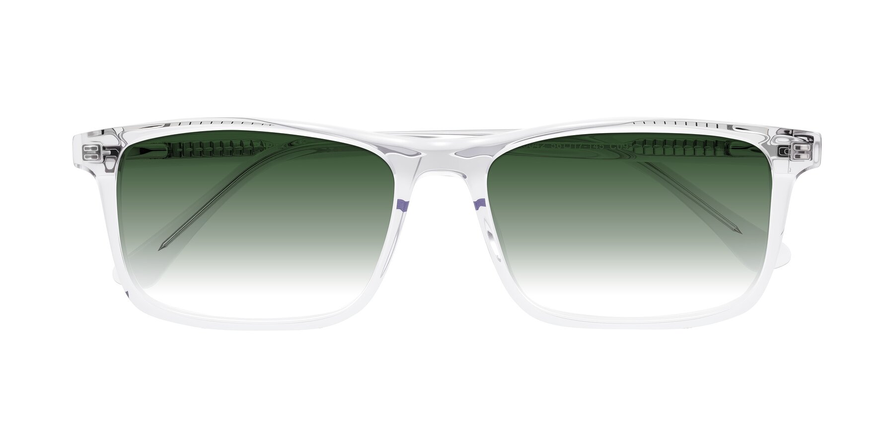 Folded Front of Plan in Clear with Green Gradient Lenses