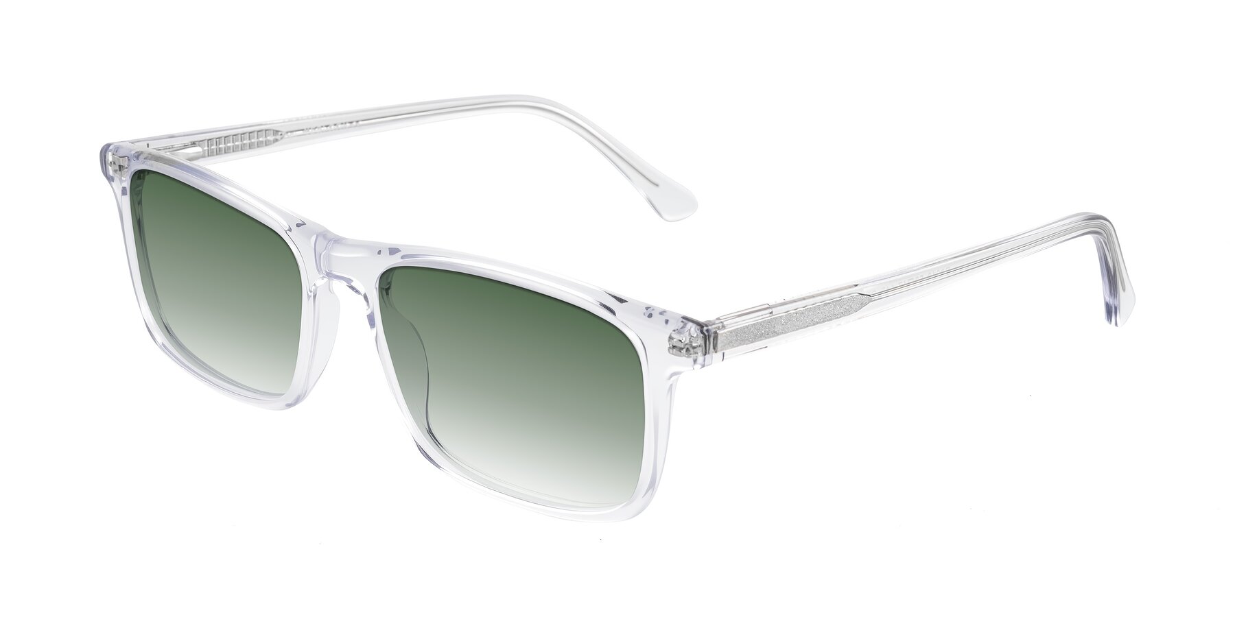 Angle of Plan in Clear with Green Gradient Lenses