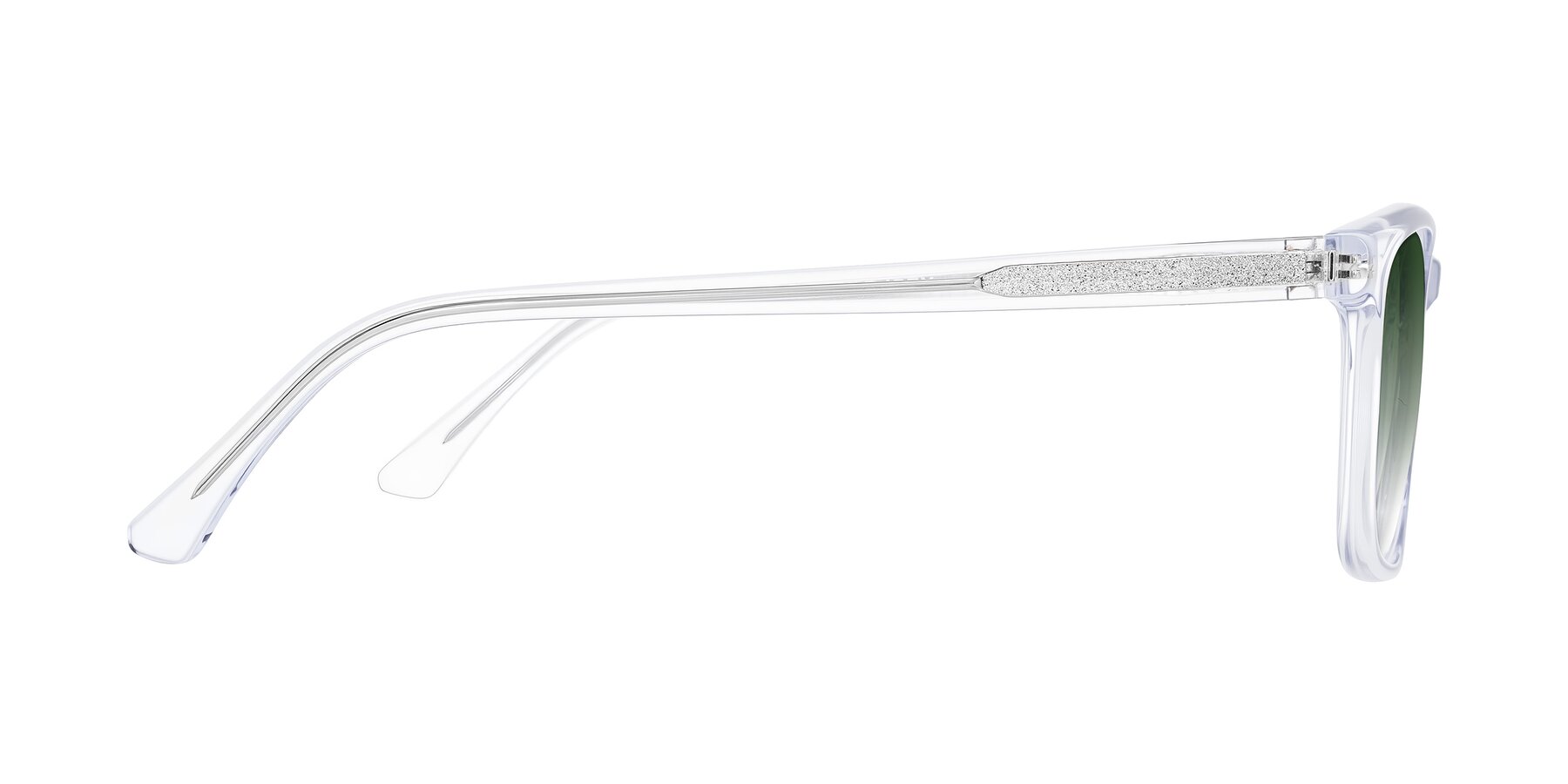 Side of Plan in Clear with Green Gradient Lenses