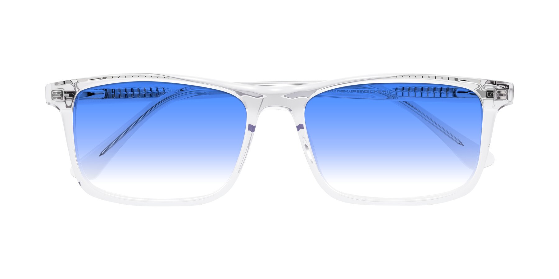 Folded Front of Plan in Clear with Blue Gradient Lenses