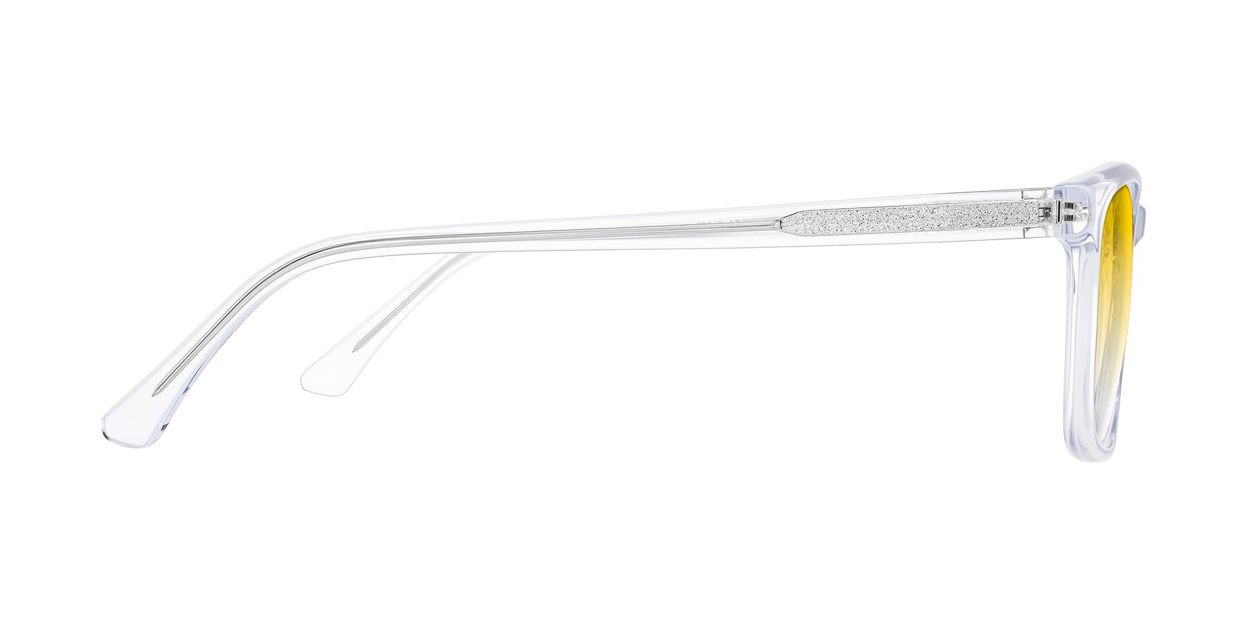 Side of Plan in Clear with Yellow Gradient Lenses