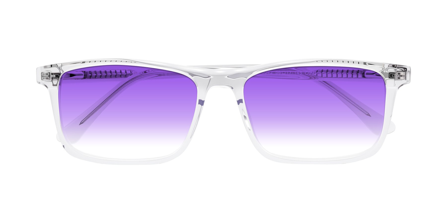 Folded Front of Plan in Clear with Purple Gradient Lenses