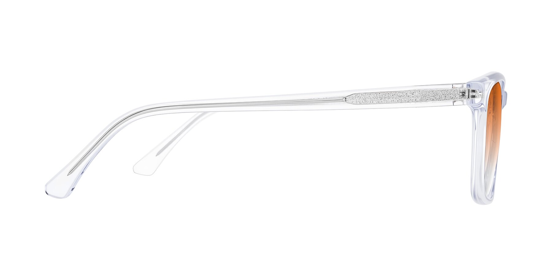 Side of Plan in Clear with Orange Gradient Lenses