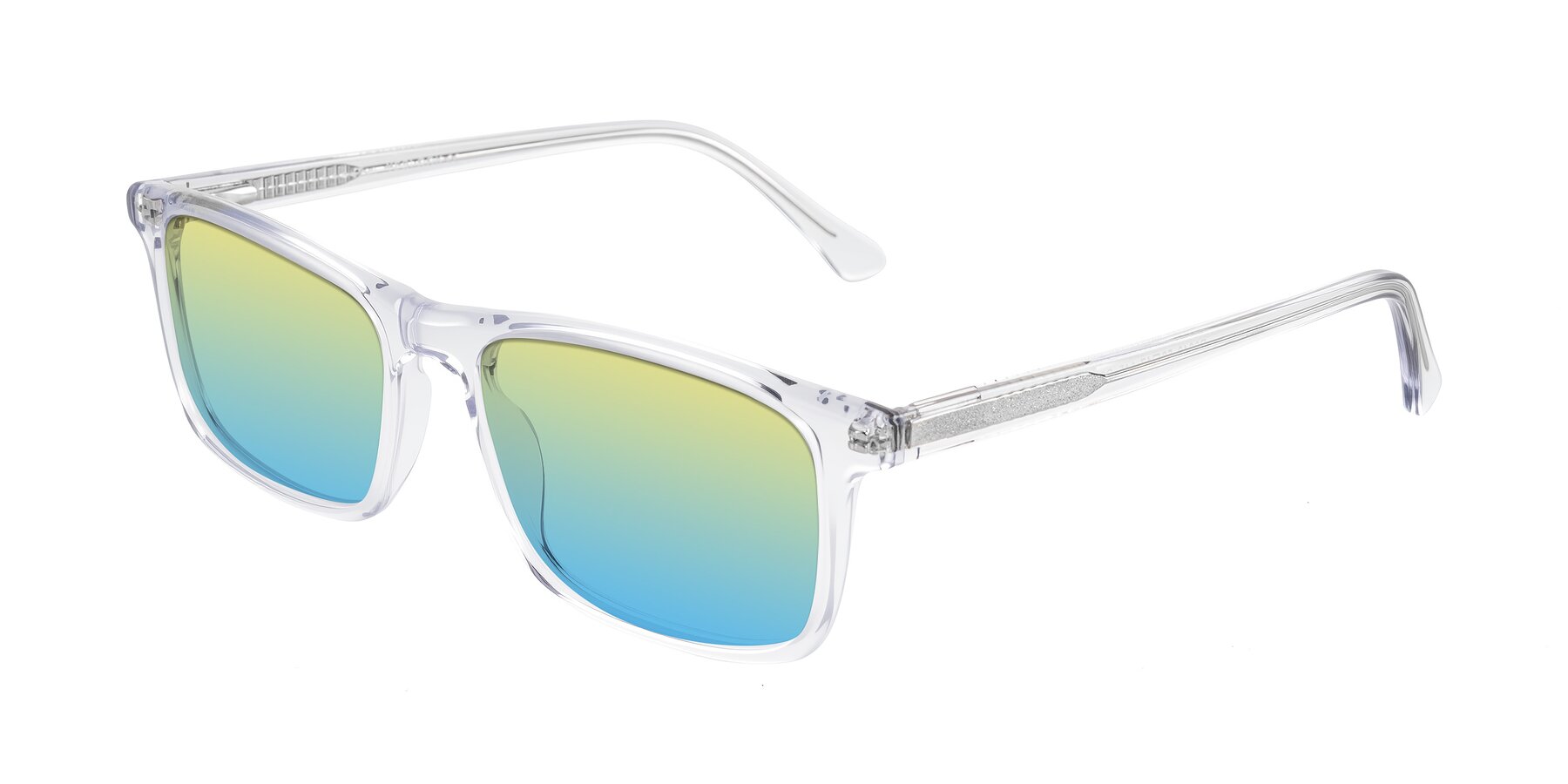 Angle of Plan in Clear with Yellow / Blue Gradient Lenses