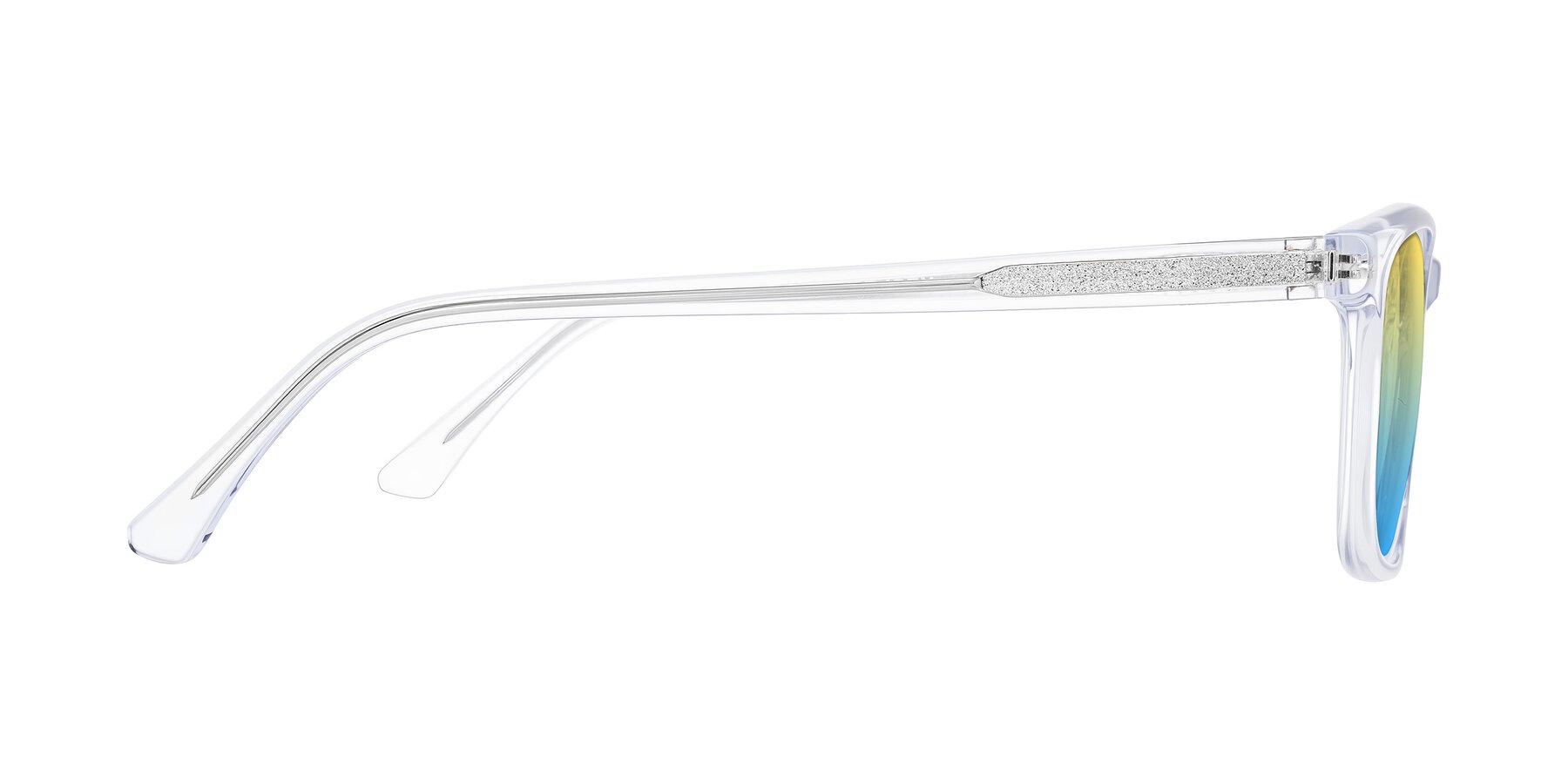 Side of Plan in Clear with Yellow / Blue Gradient Lenses