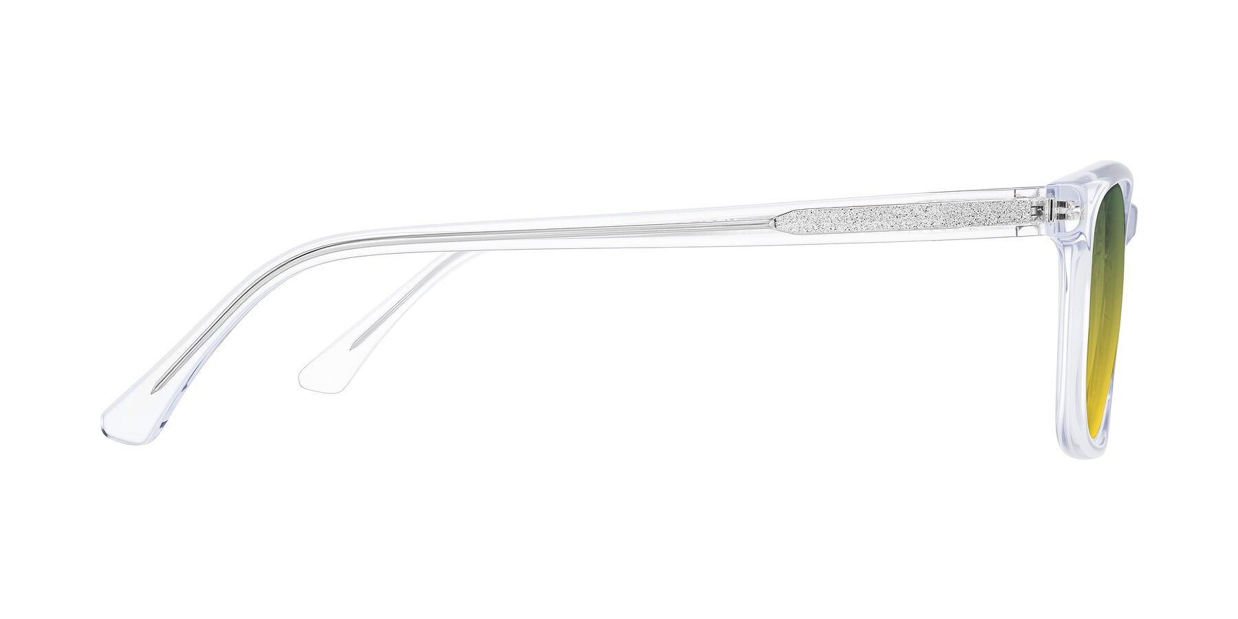 Side of Plan in Clear with Green / Yellow Gradient Lenses