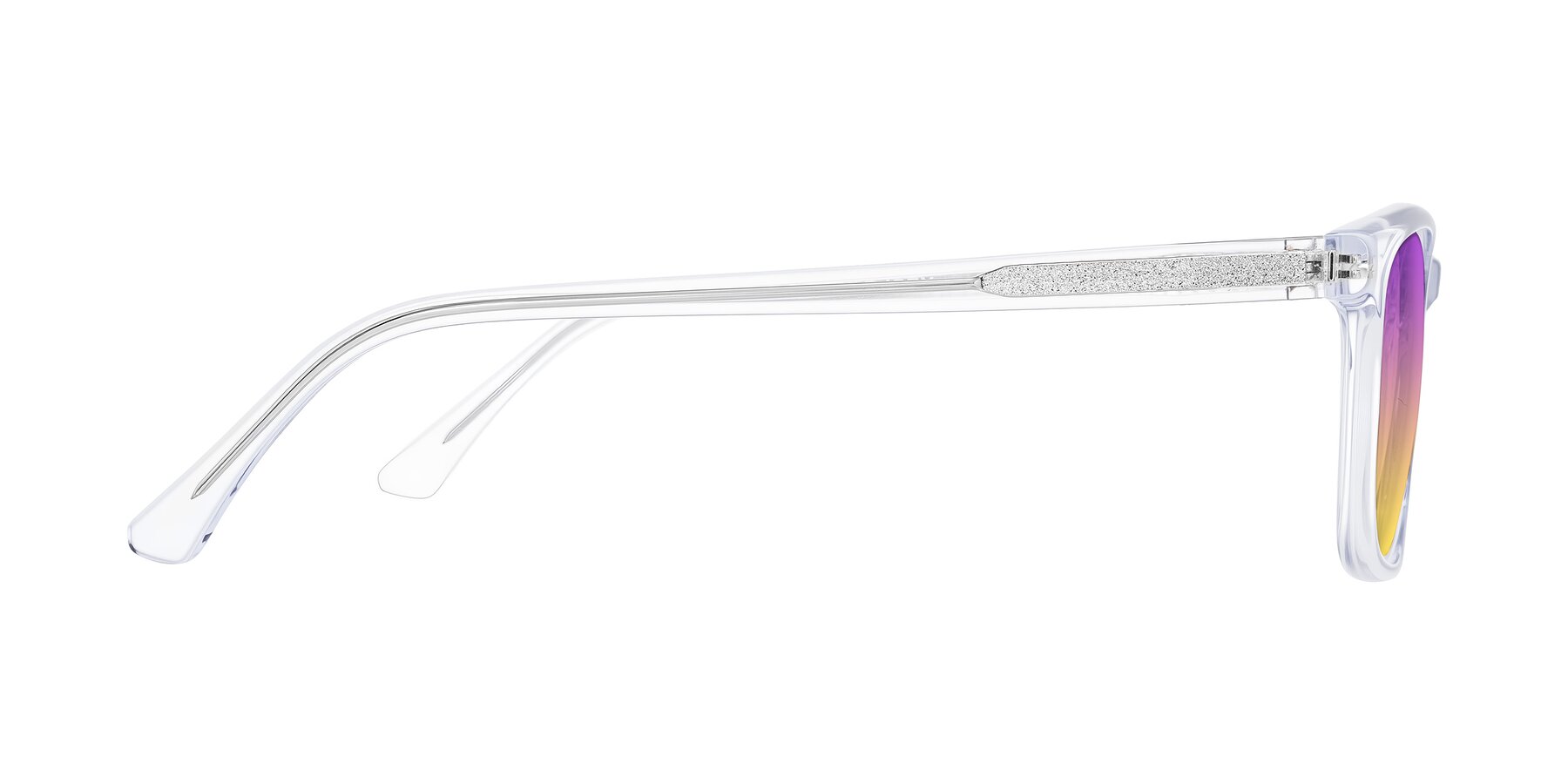 Side of Plan in Clear with Purple / Yellow Gradient Lenses
