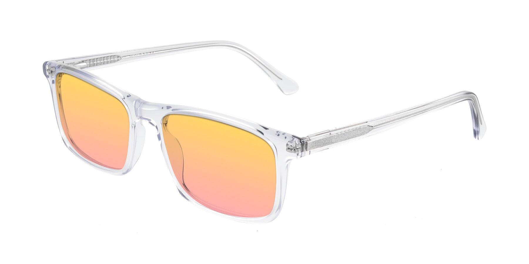 Angle of Plan in Clear with Yellow / Pink Gradient Lenses