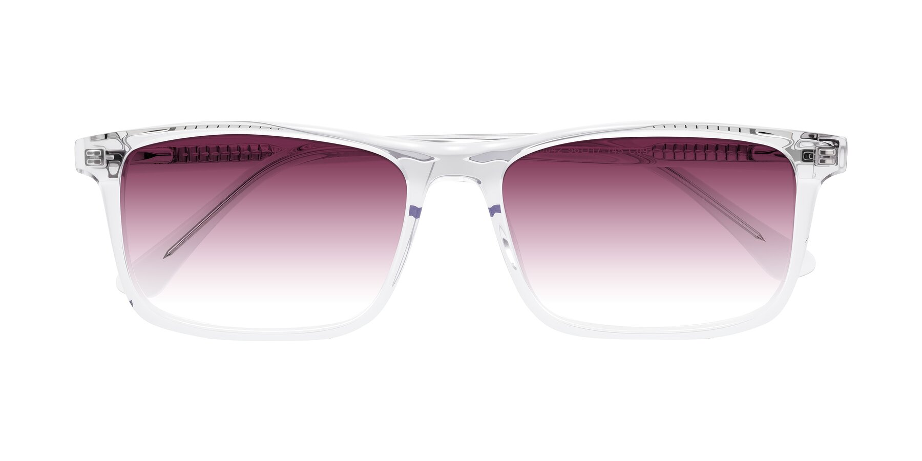 Folded Front of Plan in Clear with Wine Gradient Lenses