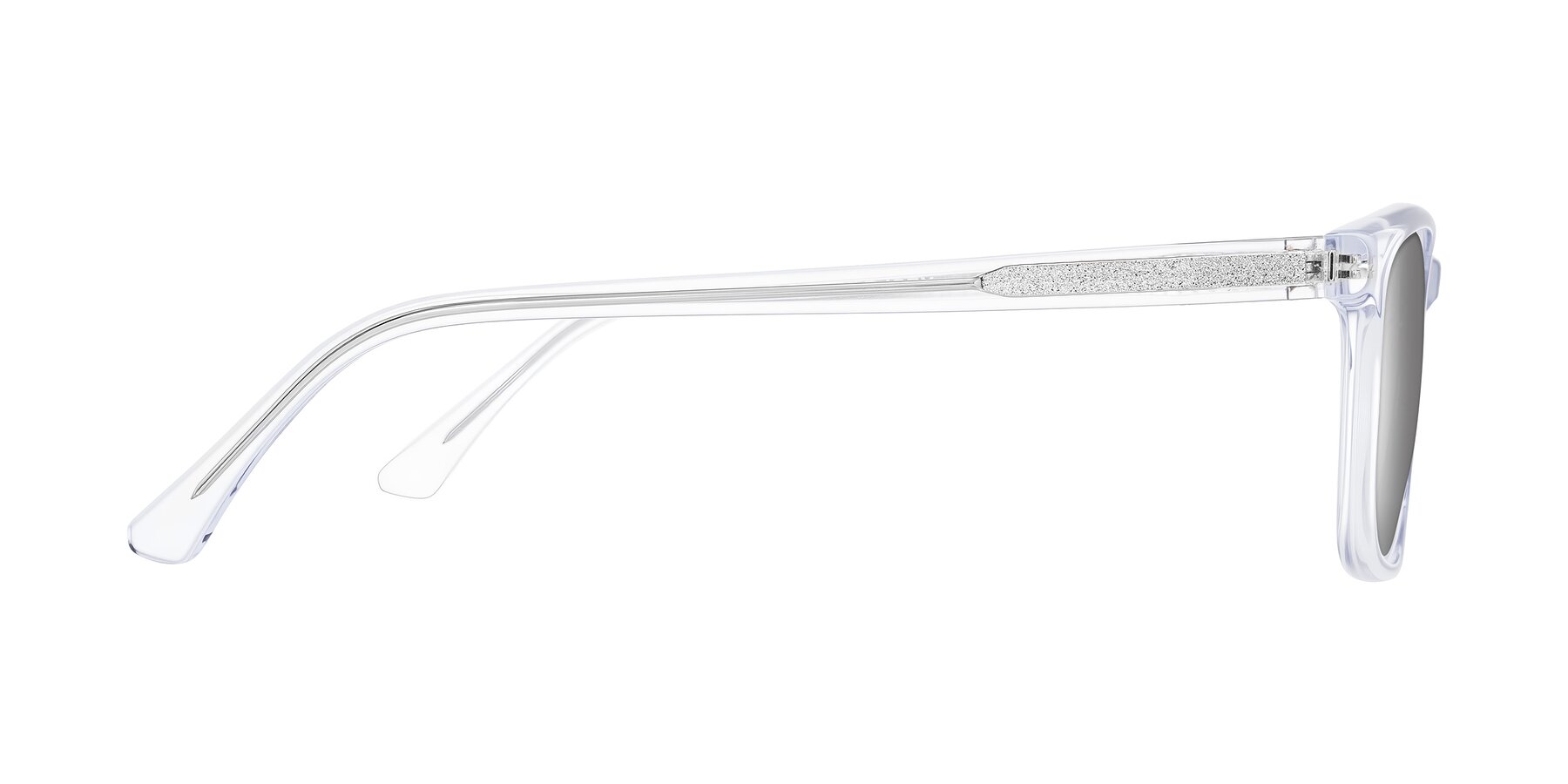 Side of Plan in Clear with Silver Mirrored Lenses