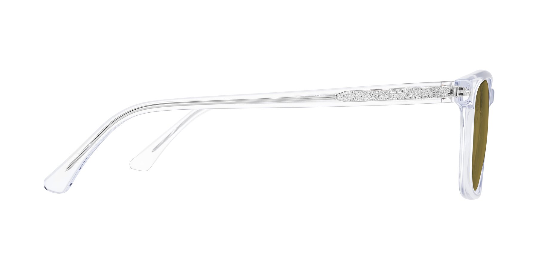 Side of Plan in Clear with Brown Polarized Lenses