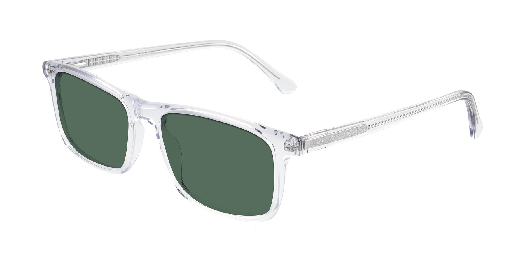 Angle of Plan in Clear with Green Polarized Lenses