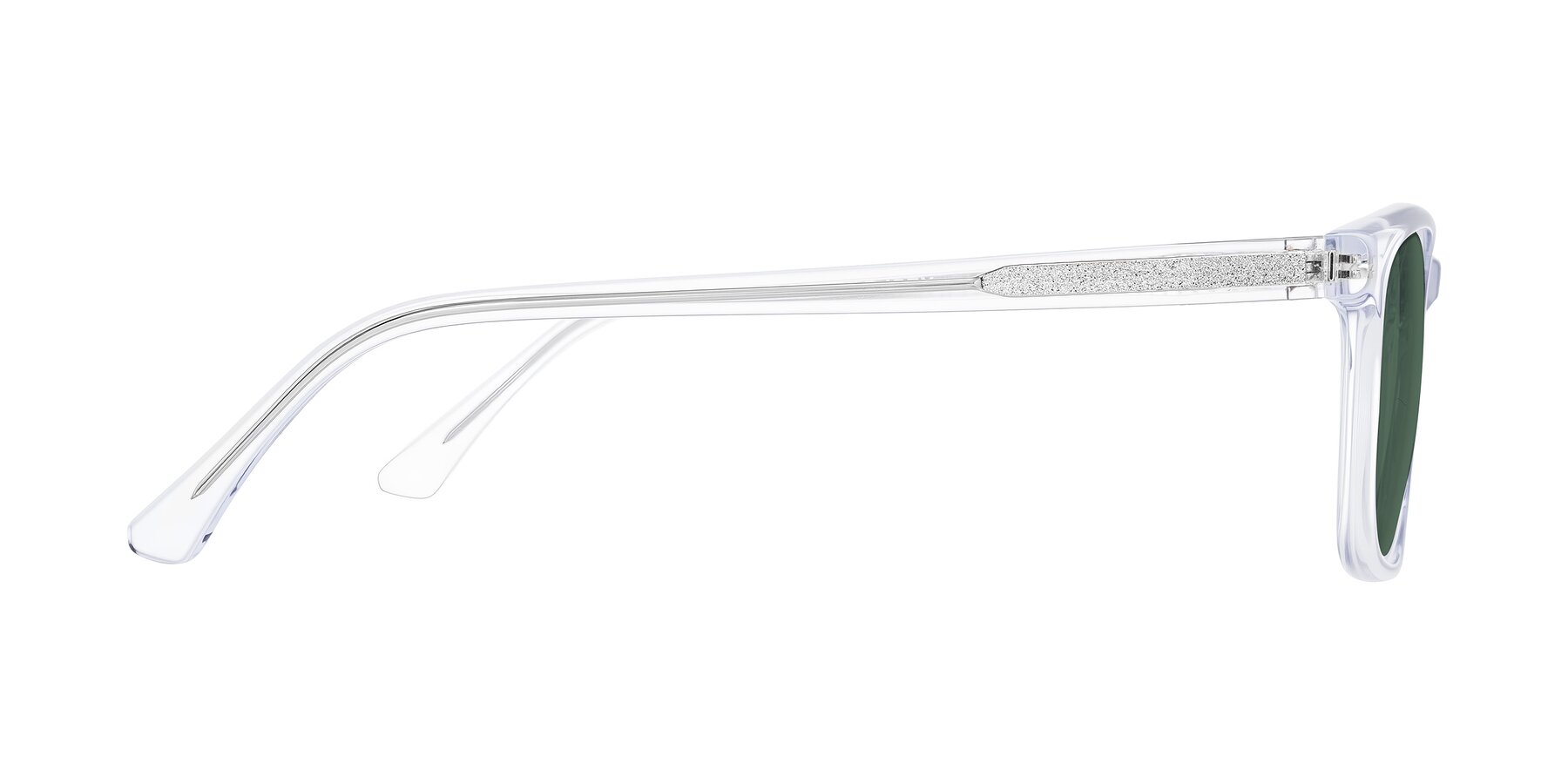 Side of Plan in Clear with Green Polarized Lenses