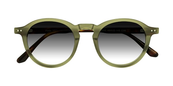 Front of Fade in Green/Tortoise