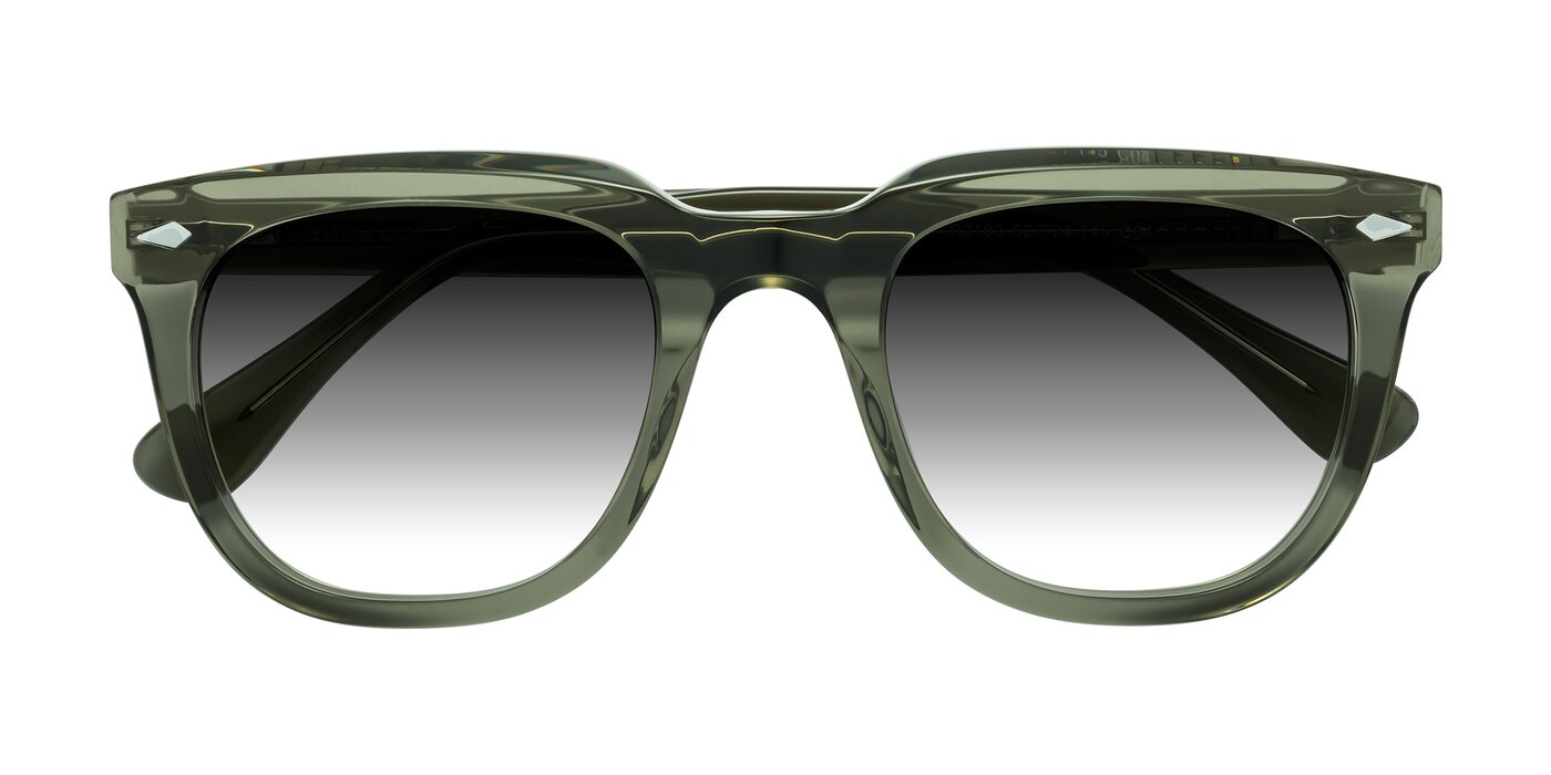System - Grayish Green Gradient Sunglasses
