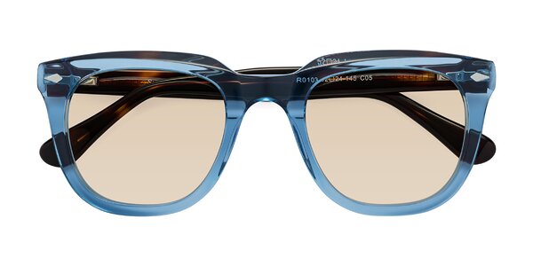 Front of System in Light Blue / Tortoise