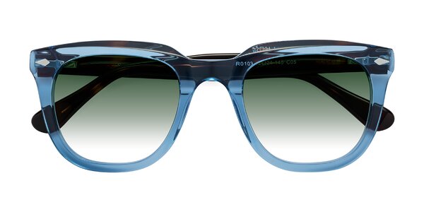 Front of System in Light Blue/Tortoise
