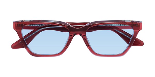 Front of Discolor in Red / Light Blue