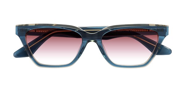 Front of Discolor in Blue / Champagne