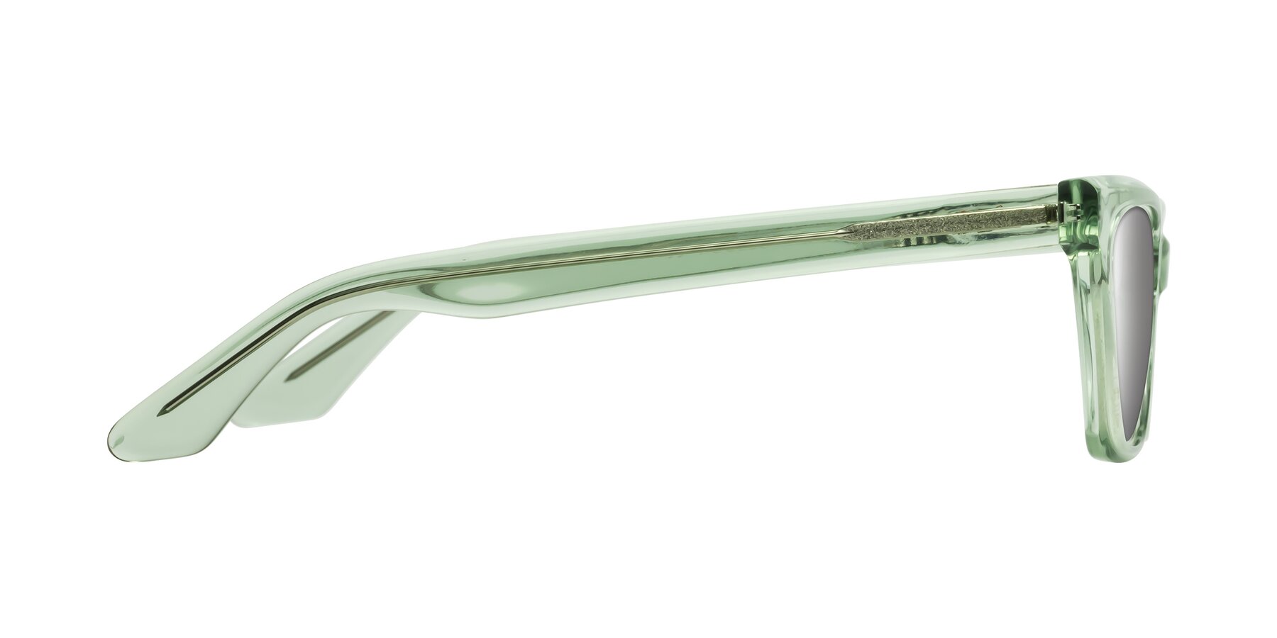 Side of Discolor in Light Green with Silver Mirrored Lenses