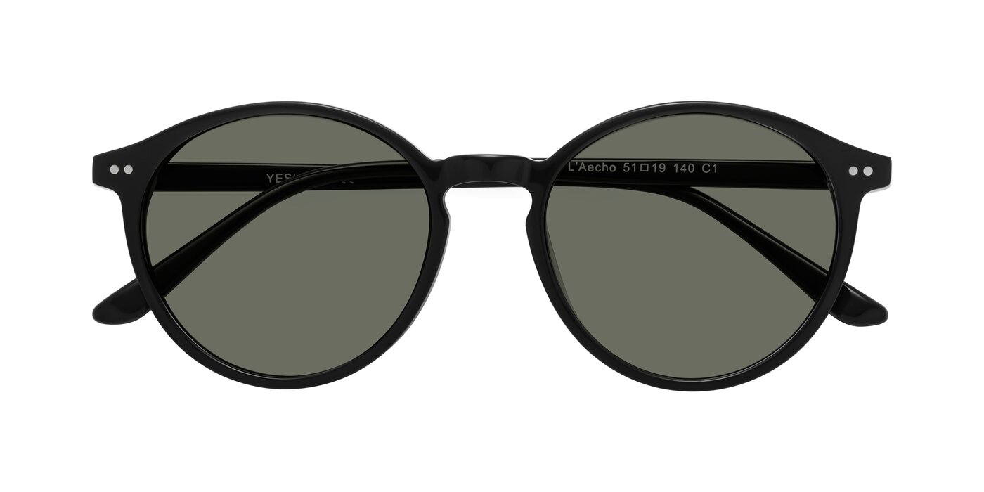L'Aecho - Black Polarized Sunglasses