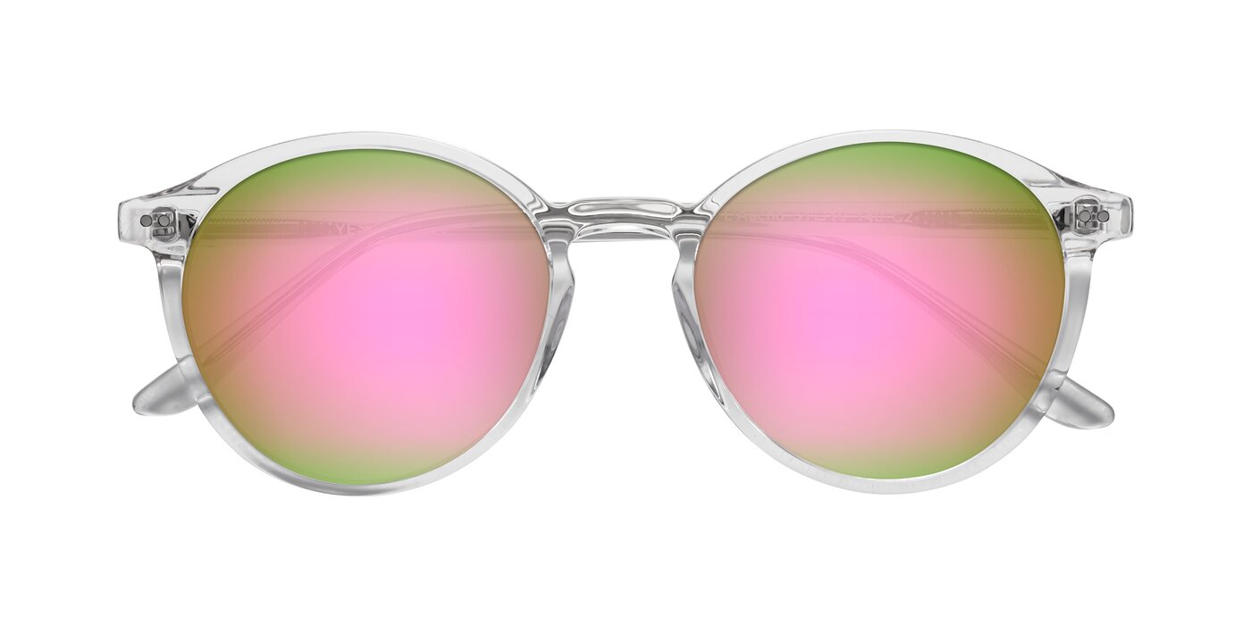 L'Aecho - Clear Flash Mirrored Sunglasses