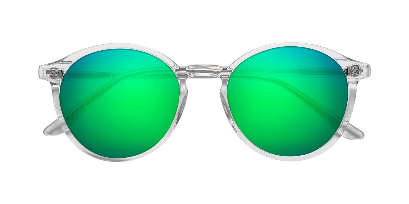L'Aecho - Clear Flash Mirrored Sunglasses