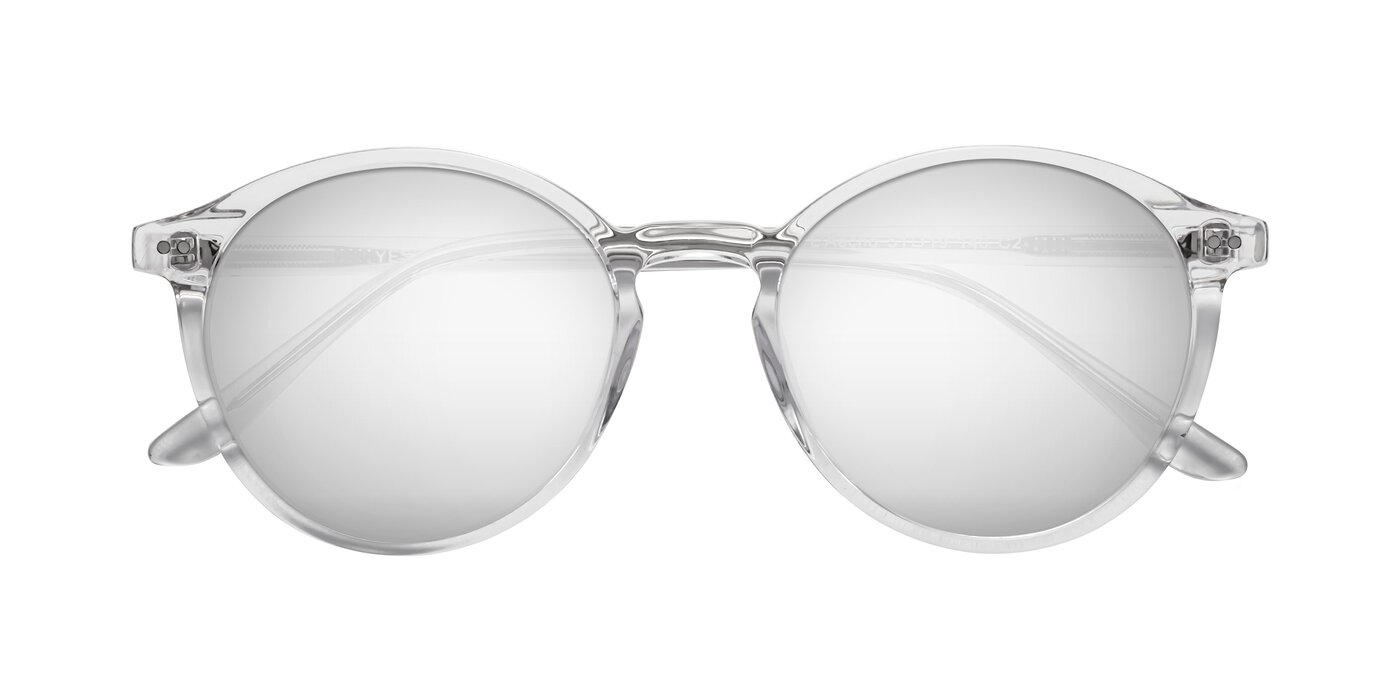 L'Aecho - Clear Flash Mirrored Sunglasses
