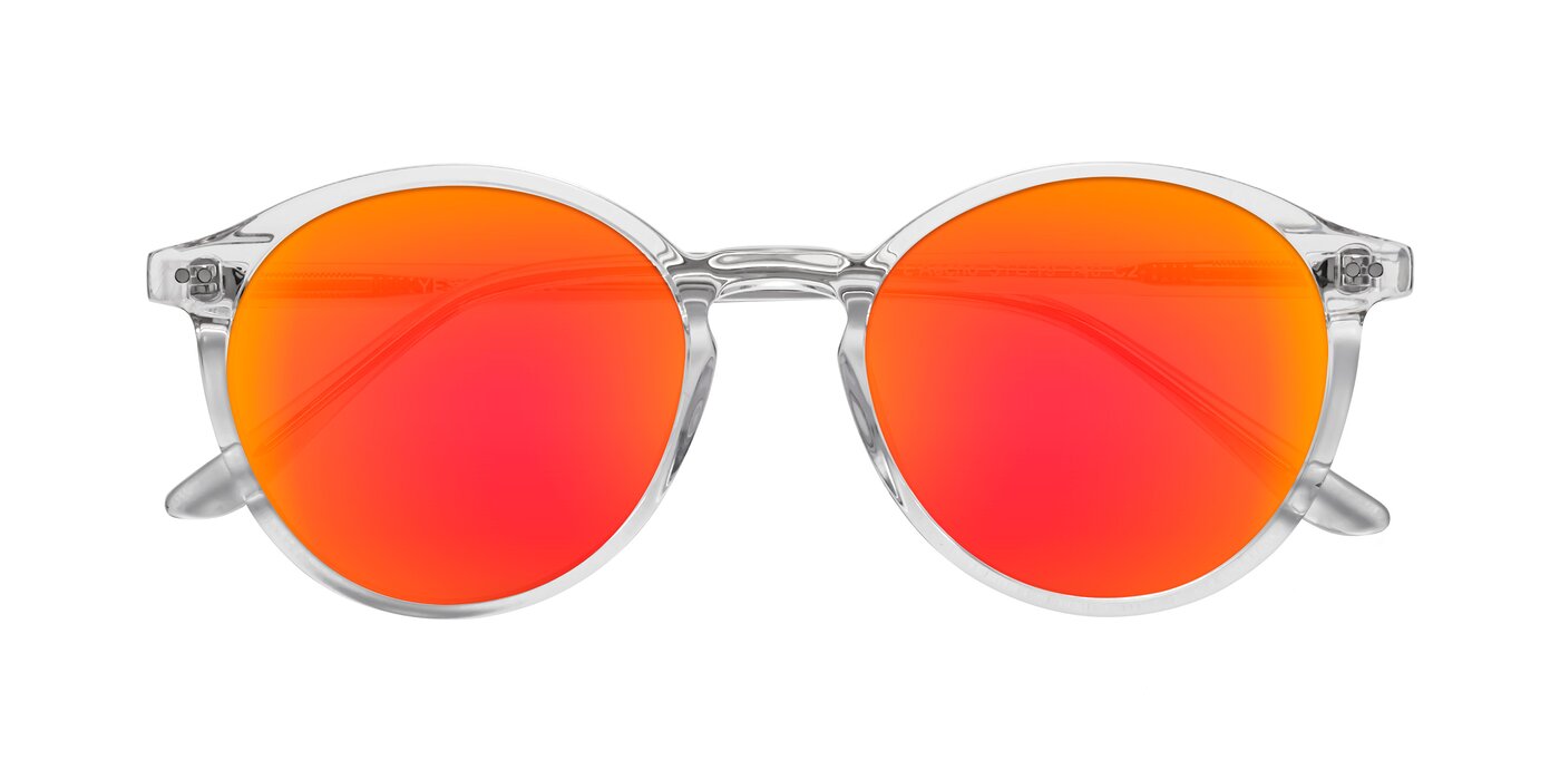 L'Aecho - Clear Flash Mirrored Sunglasses